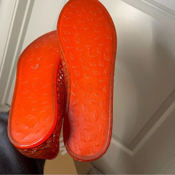 Nicole Miller Women’s Ballet Jellies Orange Stylish Shoes NWOT 9 - Picture 3 of 4